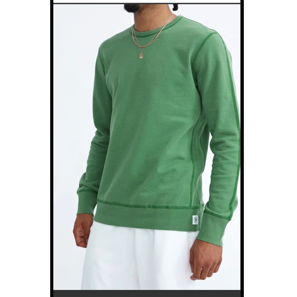 Reigning‎ Champ Mens Lightweight Terry Crewneck Sweatshirt small athleisure